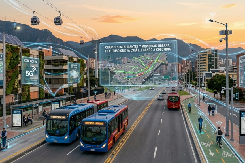 Ciudades inteligentes y movilidad urbana: el futuro que ya está llegando a Colombia